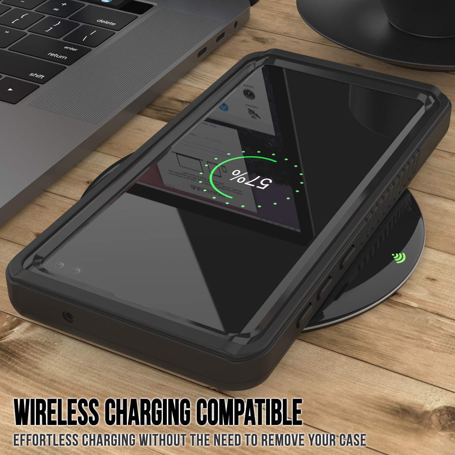 Galaxy S10e Water/Shockproof With Screen Protector Case [Black]