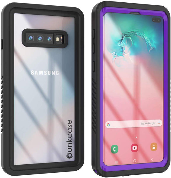 Galaxy S10e Water/Shockproof Slim Screen Protector Case [Purple]