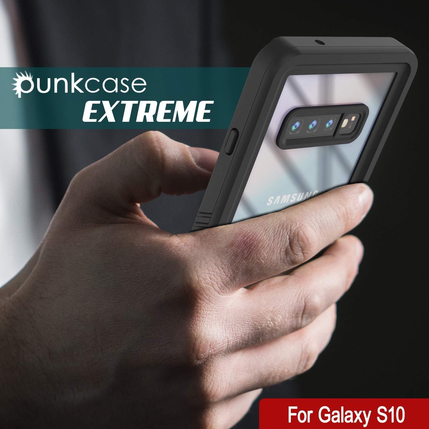 Galaxy S10+ Plus Water/Shock/Snowproof Slim Screen Protector Case [Pink]
