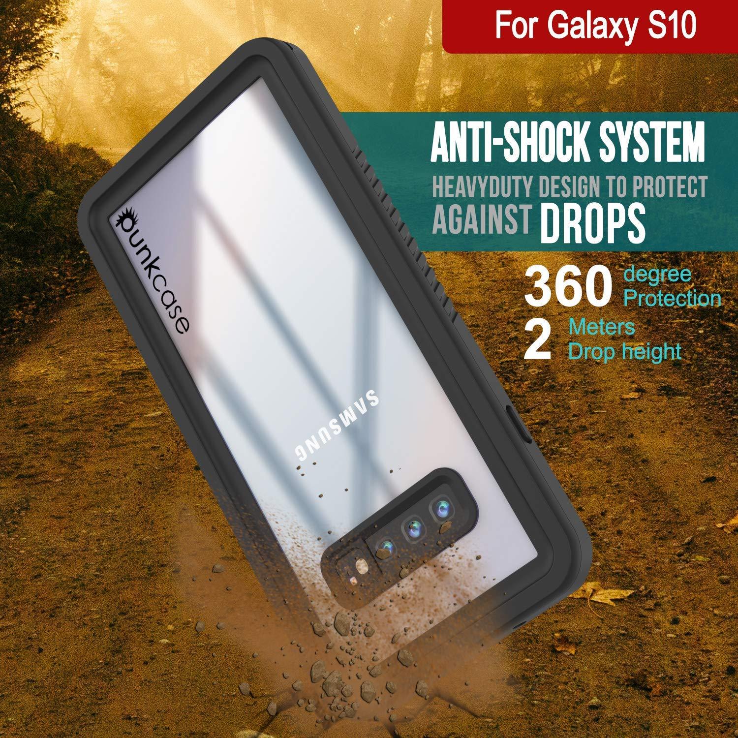 Galaxy S10+ Plus Water/Shock/Snow/dirt proof Punkcase Slim Case [White]