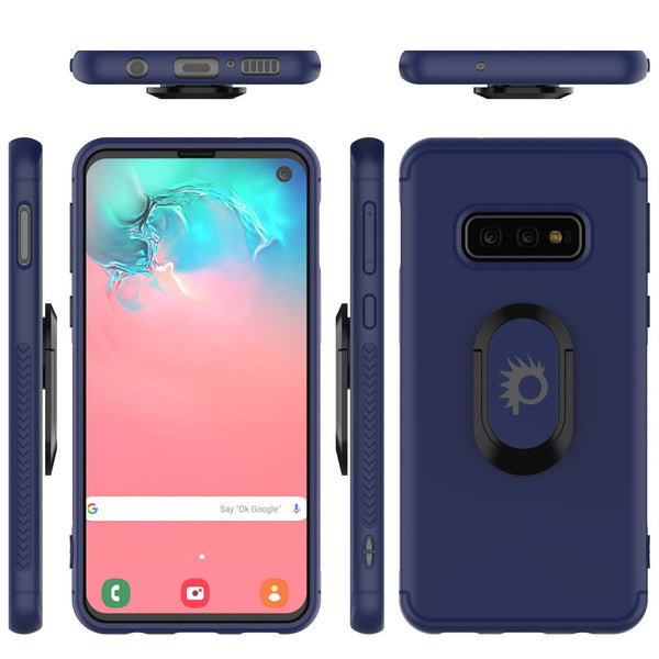 Galaxy S10e Case, Punkcase Magnetix Protective TPU Cover W/ Kickstand, Sceen Protector[Blue]