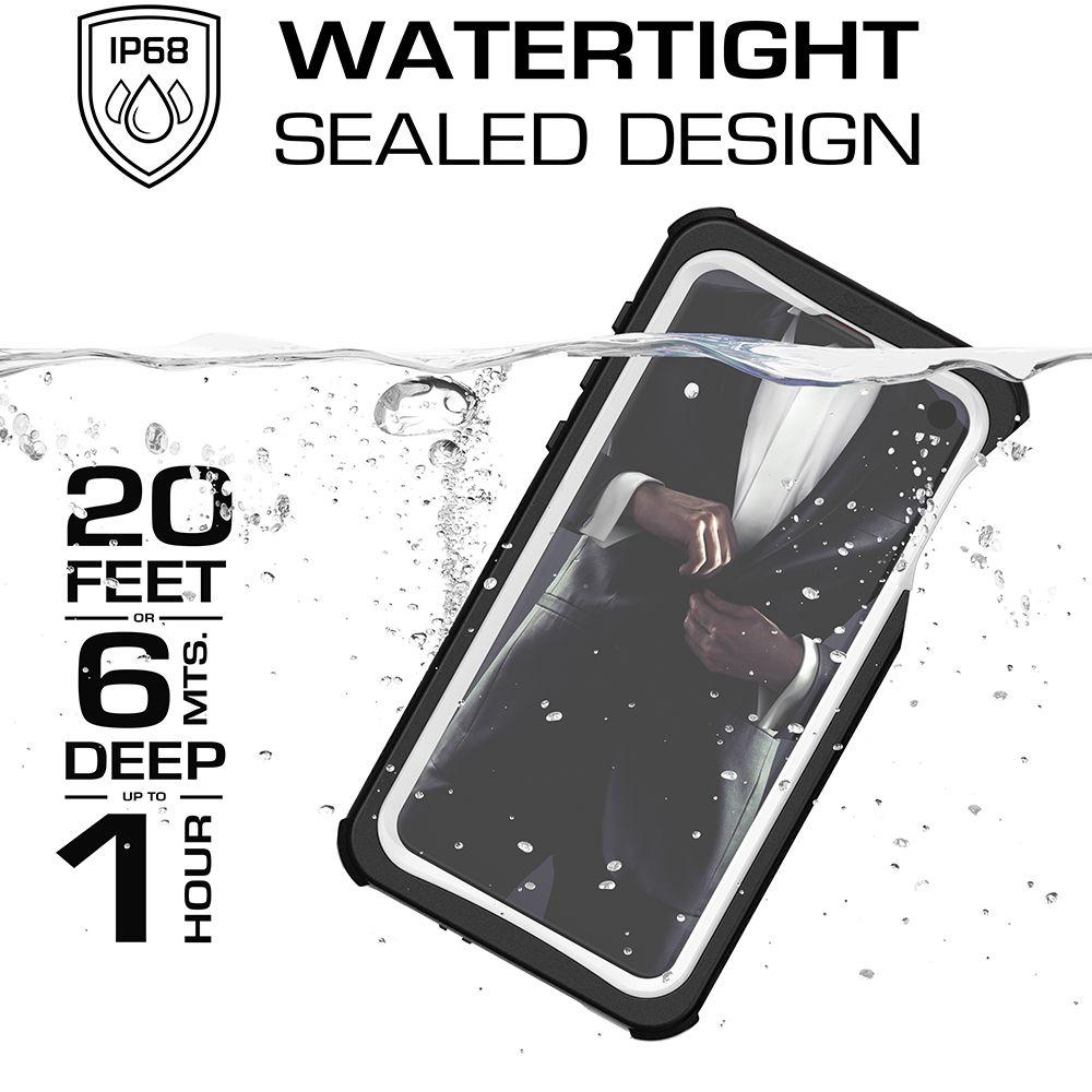 Galaxy S10e Rugged Waterproof Case | Nautical 2 Series [White]
