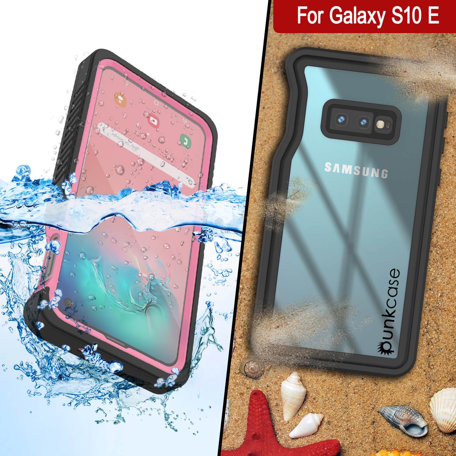 Galaxy S10 Water/Shock/Snowproof Slim Screen Protector Case [Pink]