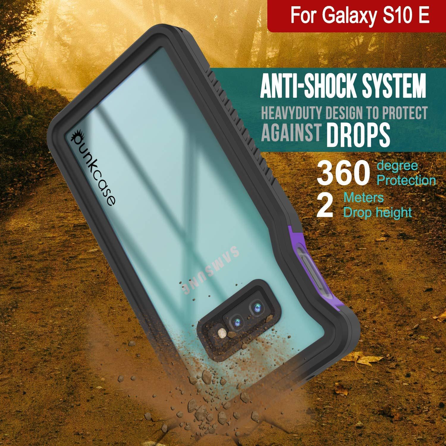 Galaxy S10 Water/Shockproof Slim Screen Protector Case [Purple]
