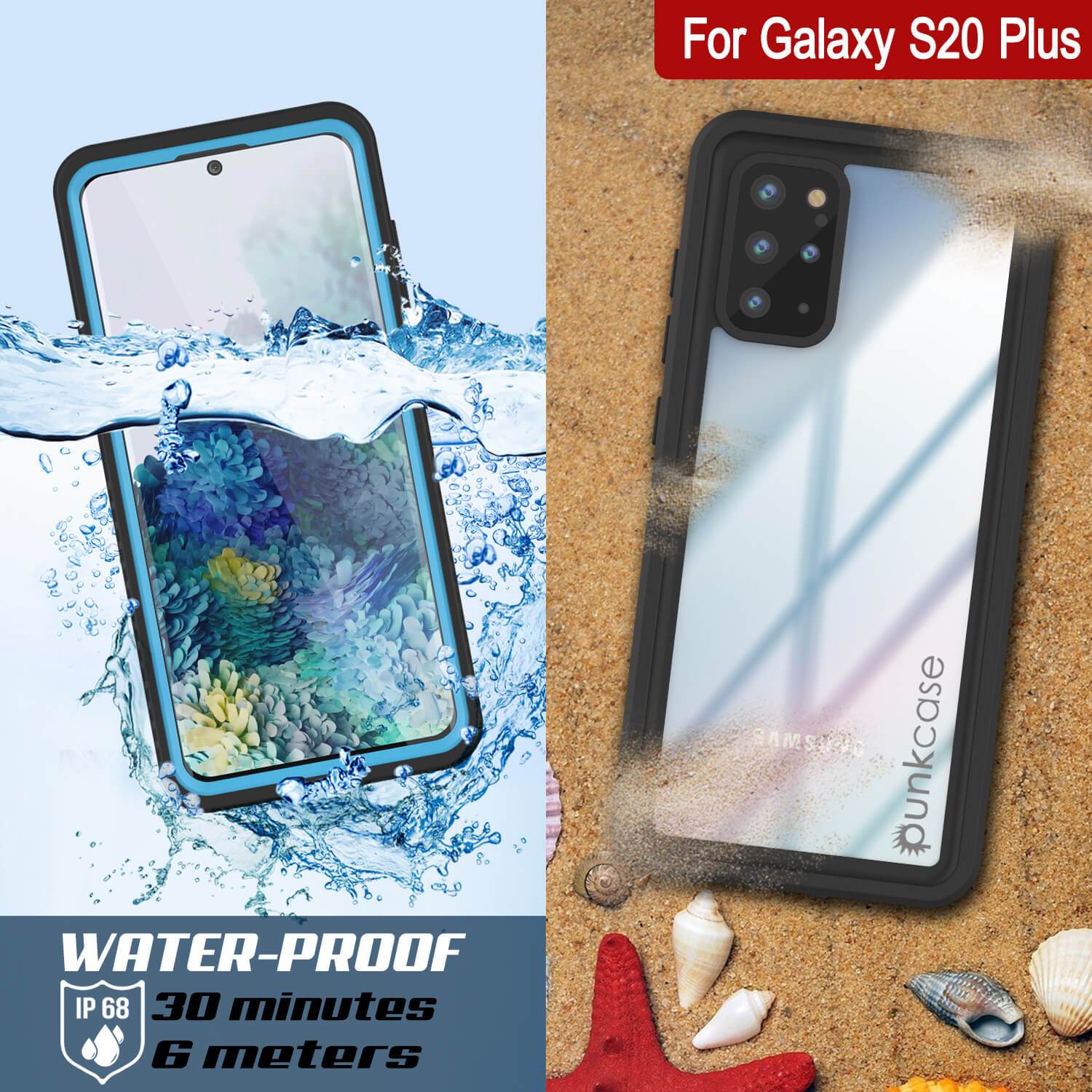 Galaxy S20+ Plus Water/Shock/Snow/dirt proof [Extreme Series] Slim Case [Light Blue]