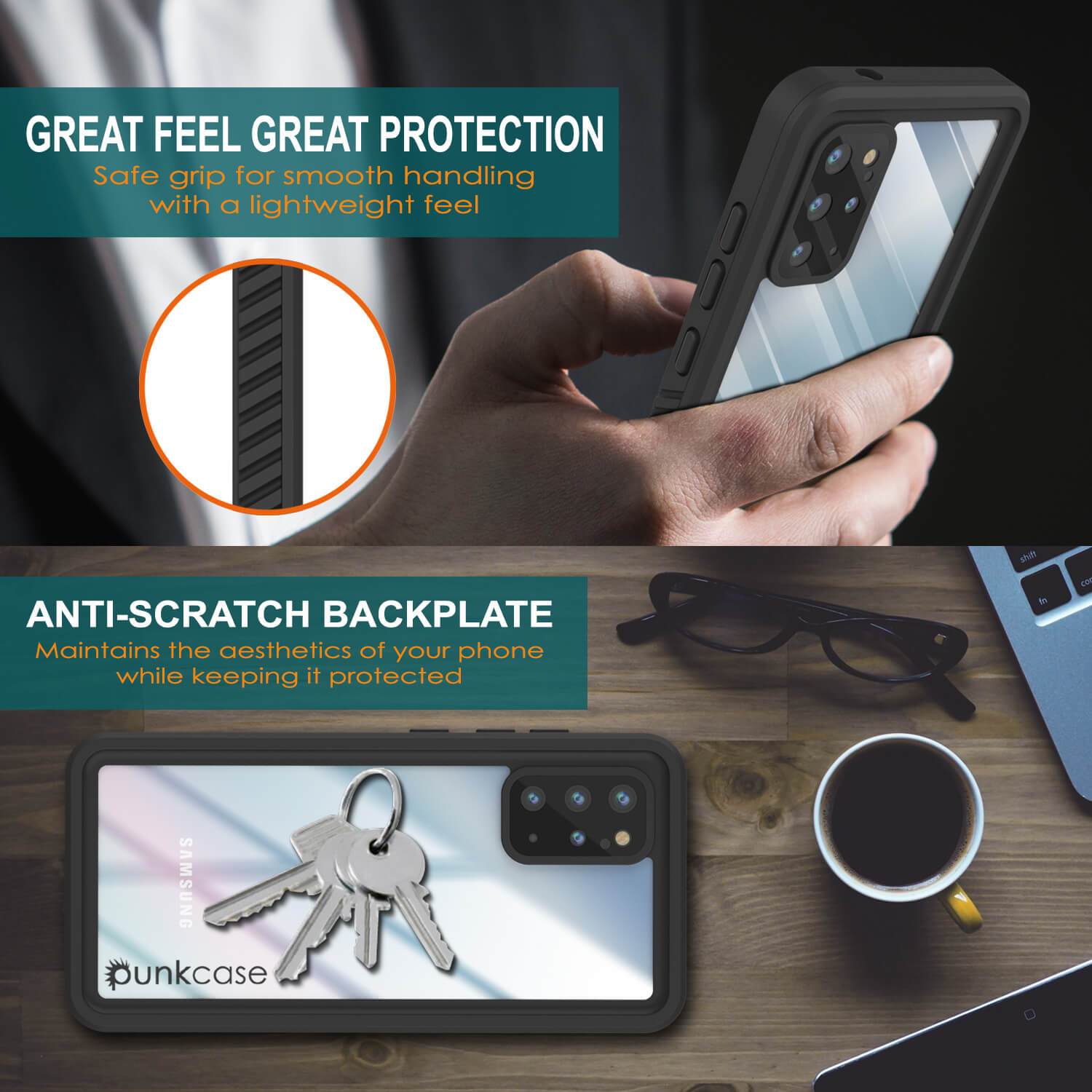 Galaxy S20+ Plus Water/Shockproof [Extreme Series] Screen Protector Case [Light Green]