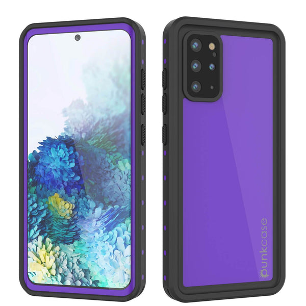 Galaxy S20+ Plus Waterproof Case PunkCase StudStar Purple Thin 6.6ft Underwater IP68 Shock/Snow Proof
