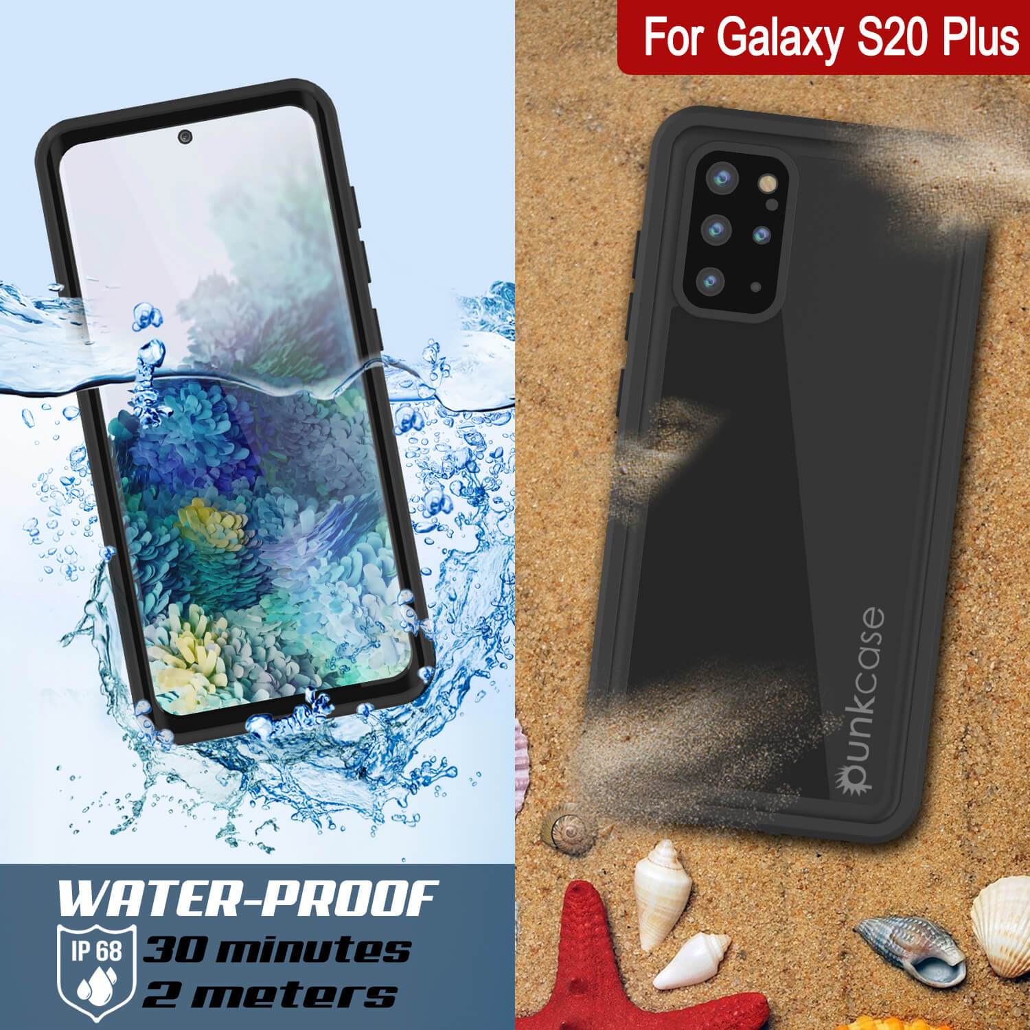 Galaxy S20+ Plus Waterproof Case PunkCase StudStar Red Thin 6.6ft Underwater IP68 Shock/Snow Proof