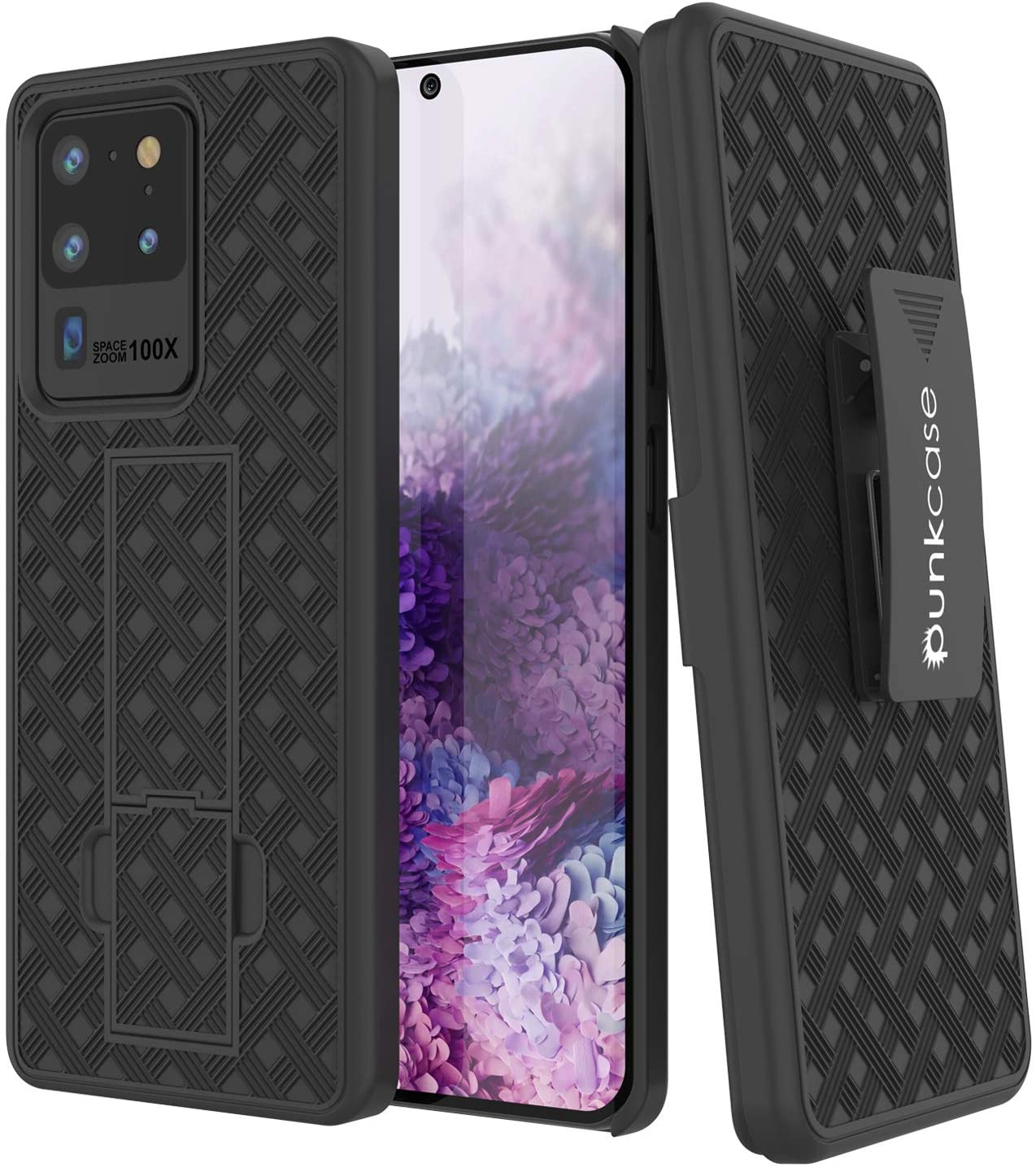 Galaxy S24 Ultra Case, Punkcase Holster Belt Clip With Screen Protector [Light Blue]