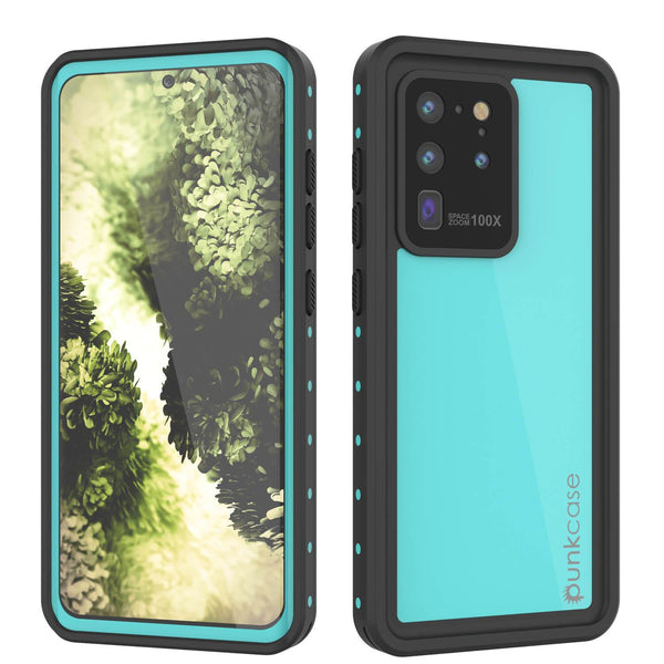 Galaxy S20 Ultra Waterproof Case PunkCase StudStar Teal Thin 6.6ft Underwater IP68 Shock/Snow Proof