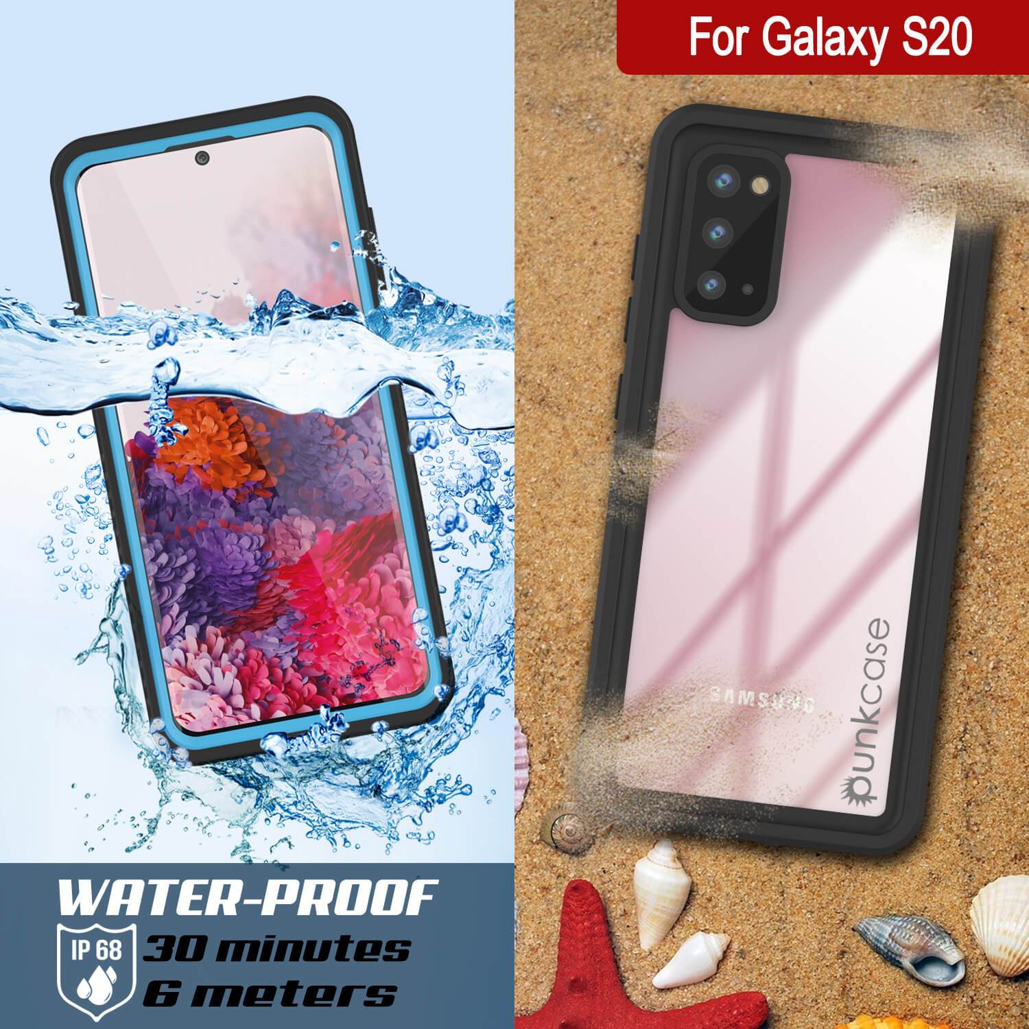 Galaxy S20 Water/Shock/Snow/dirt proof [Extreme Series] Slim Case [Light Blue]