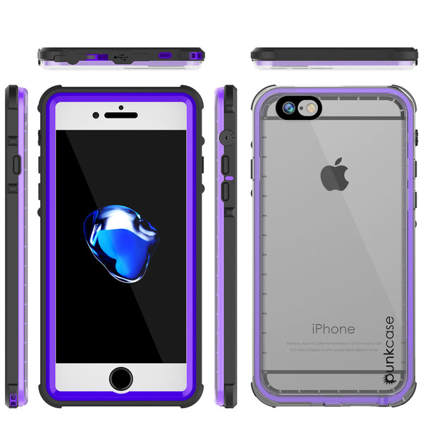 PUNKCASE - Crystal Series Waterproof Case for Apple IPhone 7 | Purple