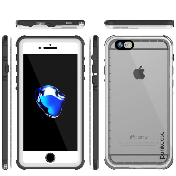 PUNKCASE - Crystal Series Waterproof Case for Apple IPhone 7 | White