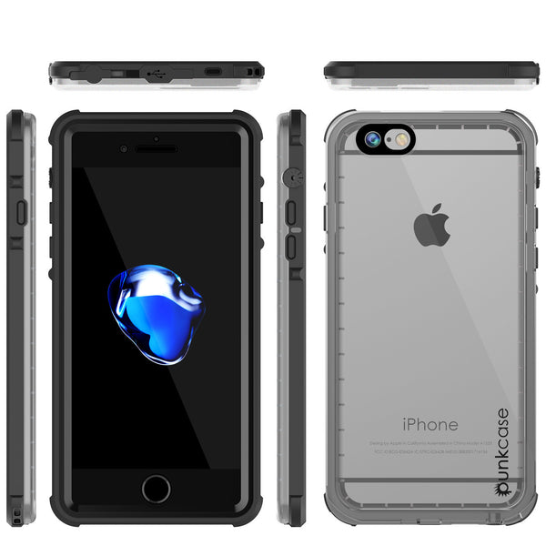 PUNKCASE - Crystal Series Waterproof Case for Apple IPhone 7 | Black