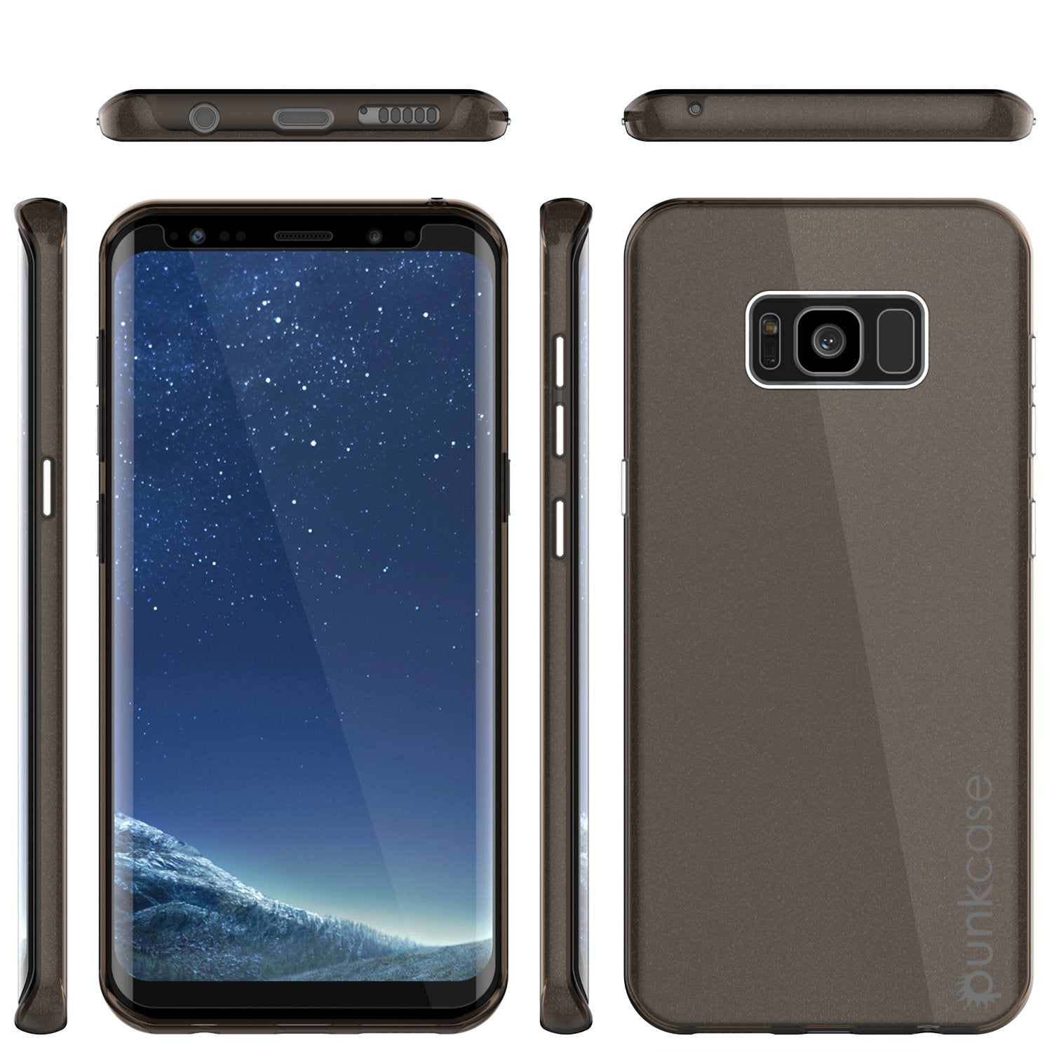 Galaxy S8 Plus Case, Punkcase Galactic 2.0 Series Ultra Slim Protective Armor TPU Cover [Black]