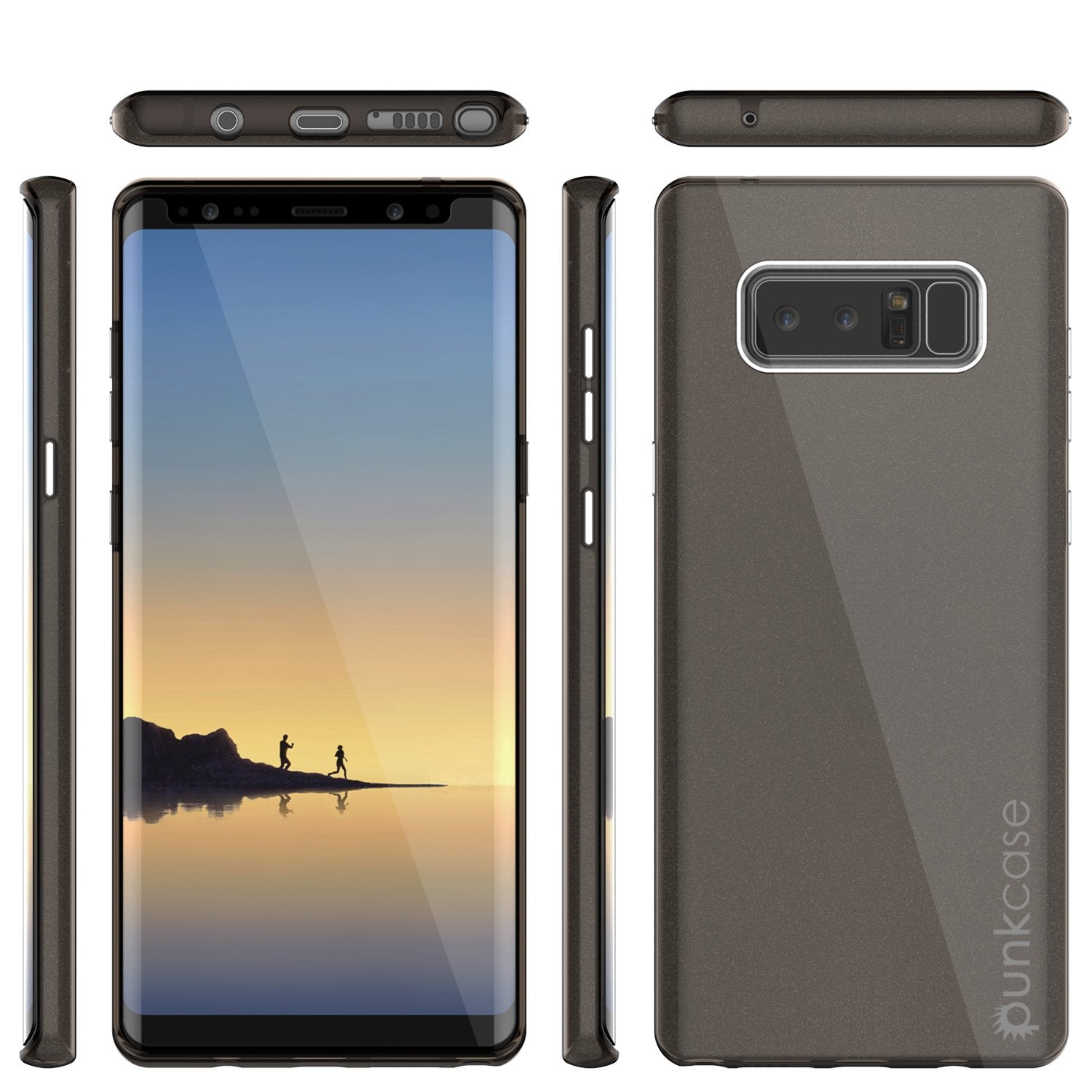 Galaxy Note 8 Case, Punkcase Galactic 2.0 Series Ultra Slim Protective Armor [Black/grey]