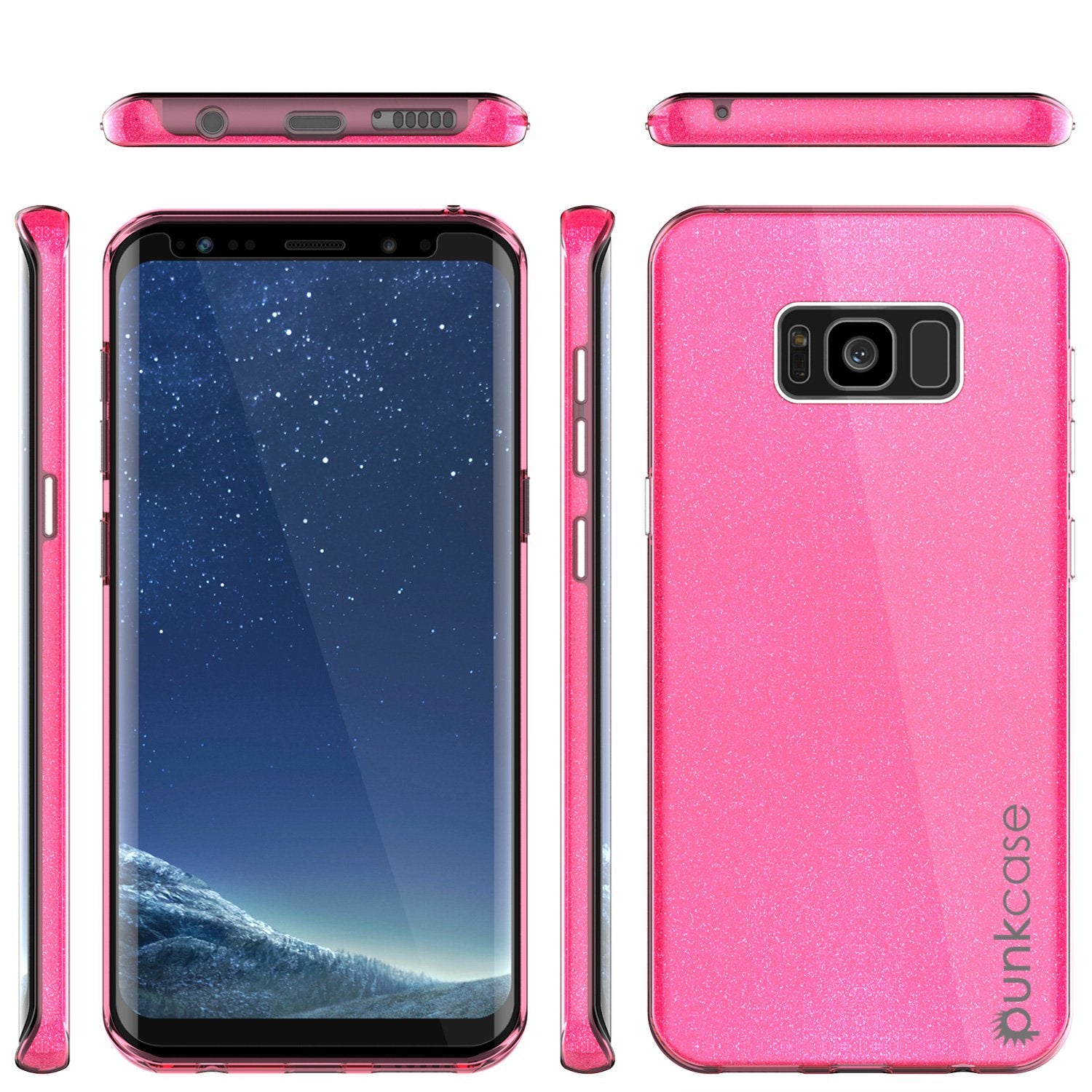 Galaxy S8 Plus Case, Punkcase Galactic 2.0 Series Ultra Slim Protective Armor TPU Cover [Pink]