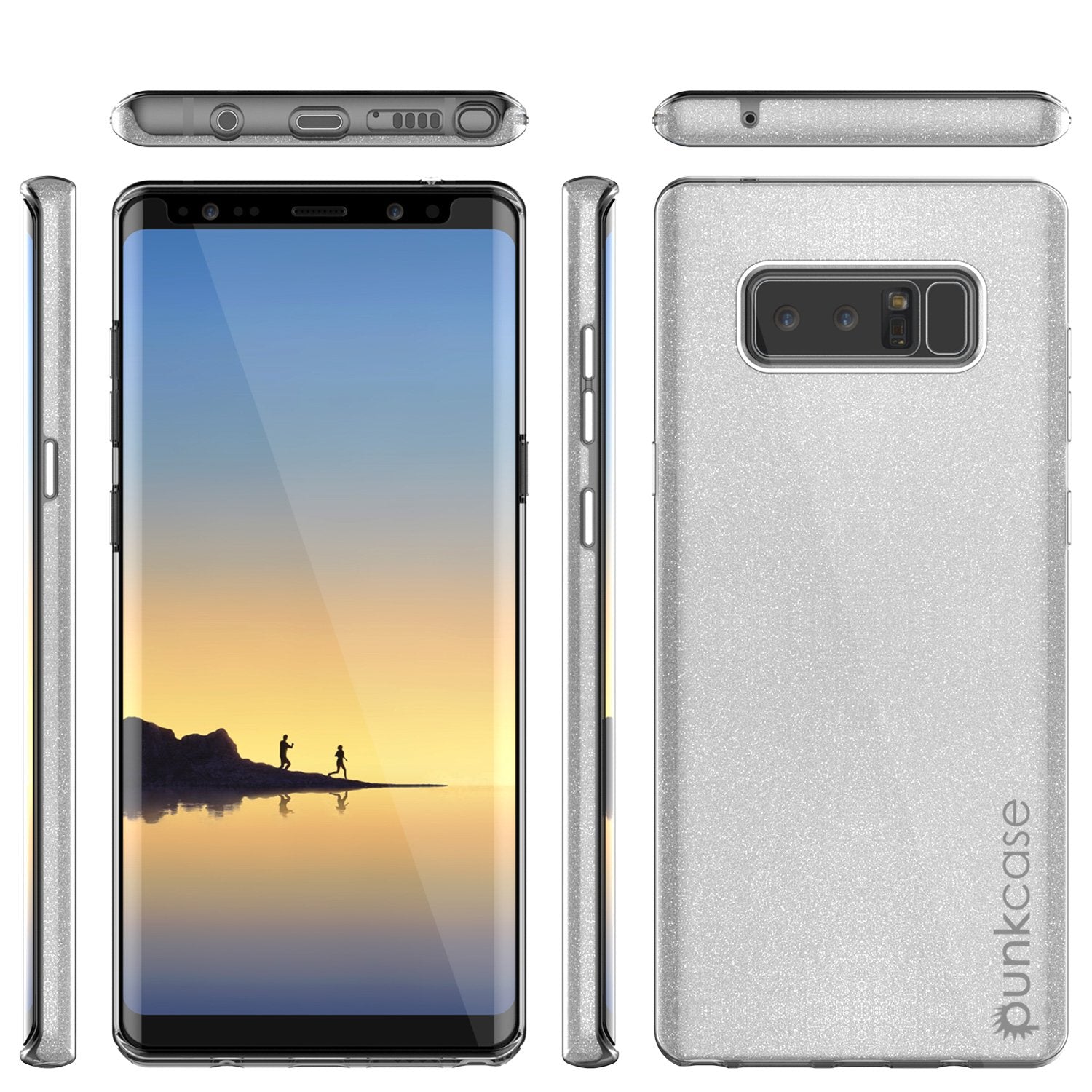 Galaxy Note 8 Case, Punkcase Galactic 2.0 Series Ultra Slim Protective Armor [Silver]