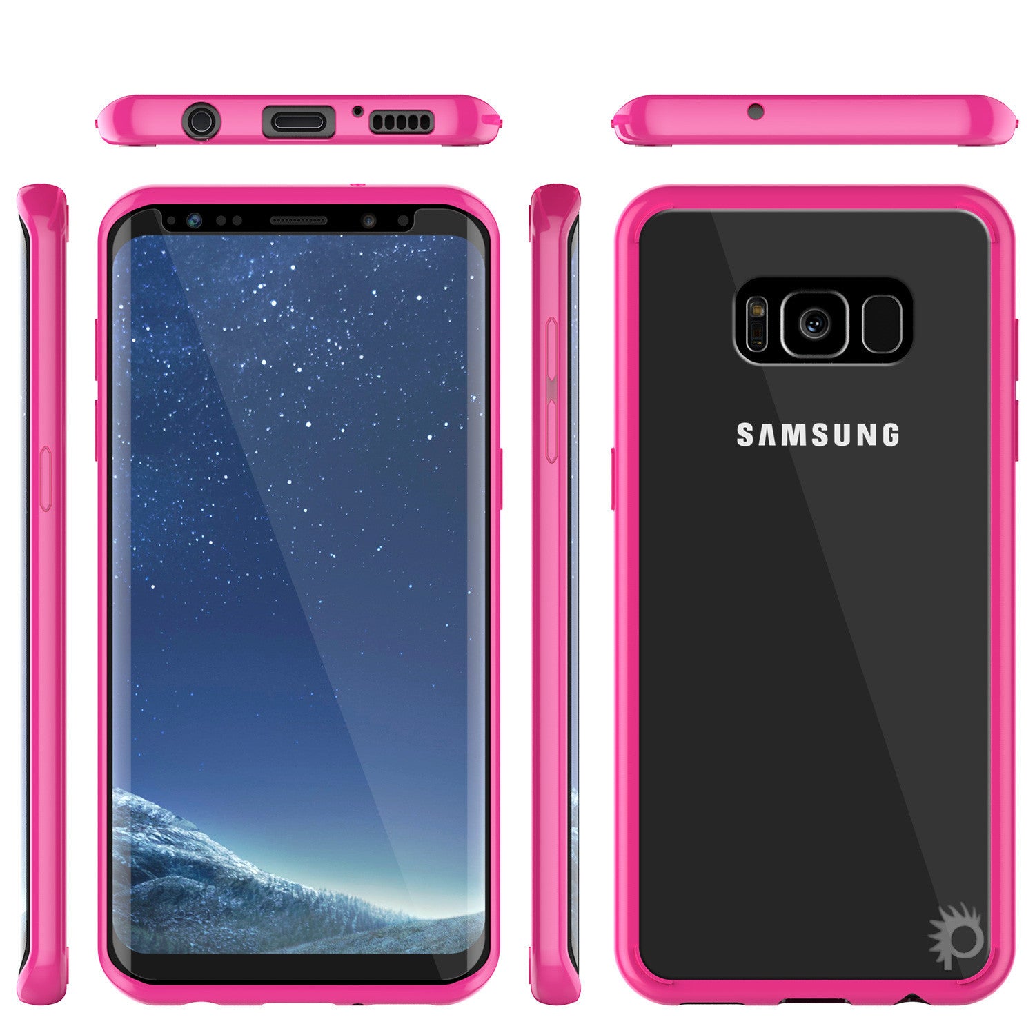 S8 Plus Case Punkcase® LUCID 2.0 Pink Series w/ PUNK SHIELD Screen Protector | Ultra Fit