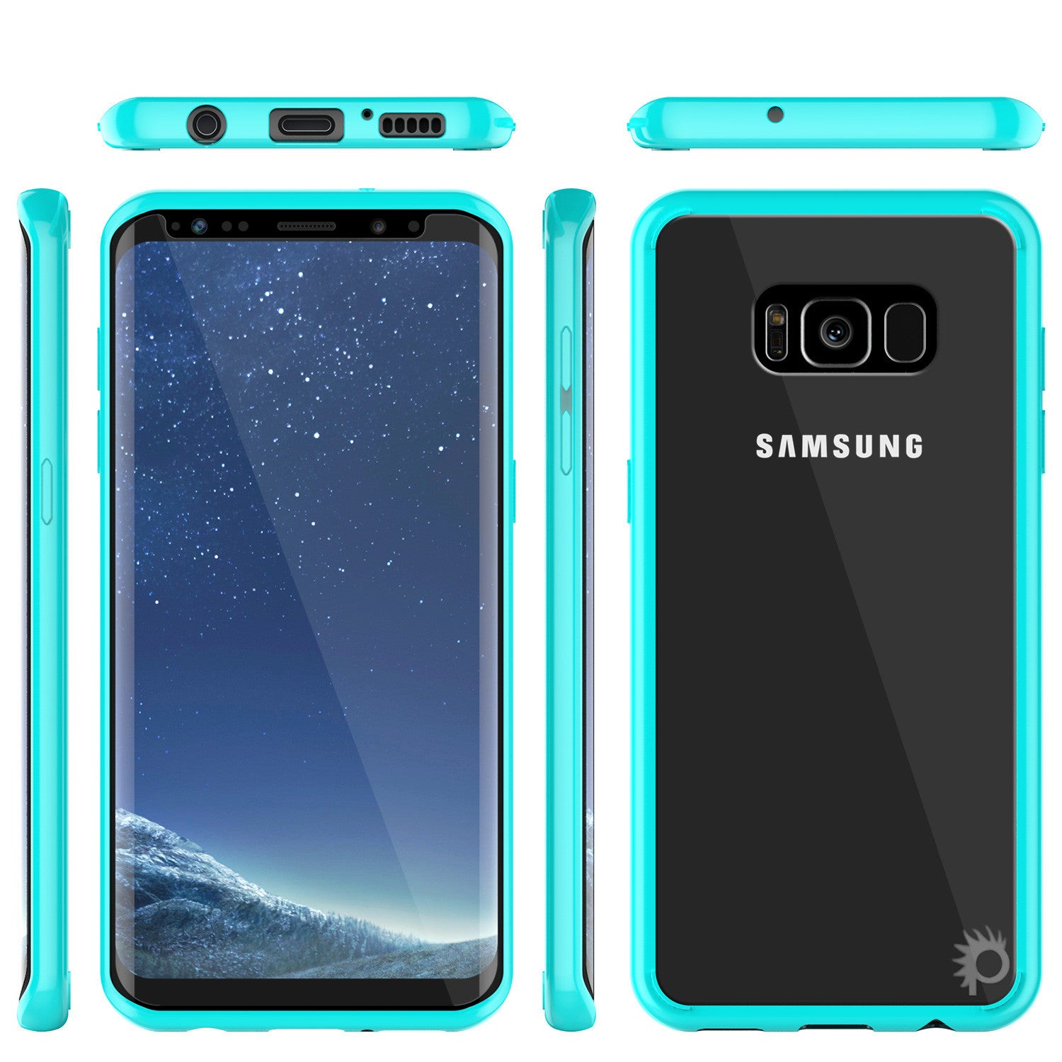 S8 Case Punkcase® LUCID 2.0 Teal Series w/ PUNK SHIELD Screen Protector | Ultra Fit