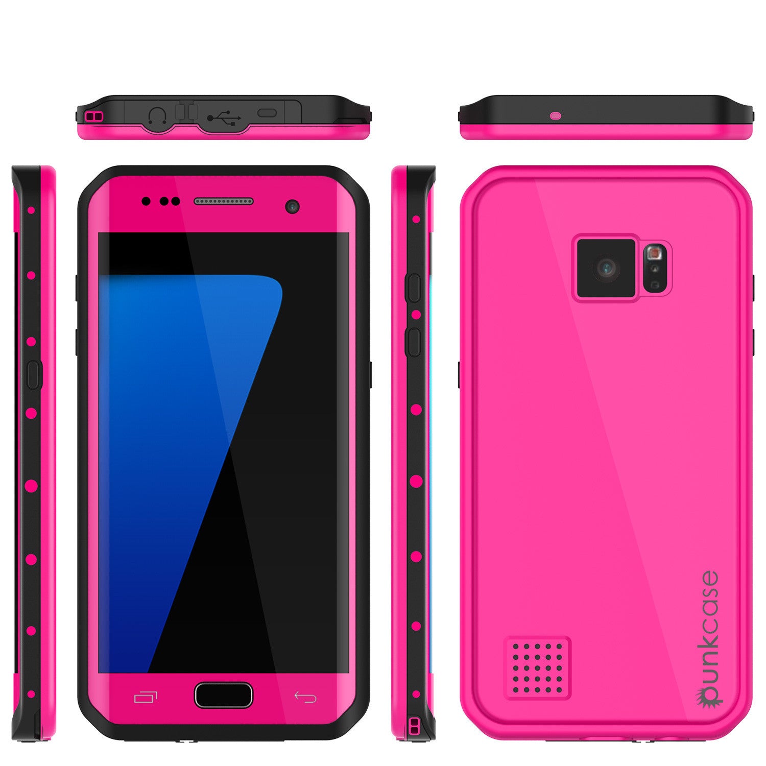 PUNKCASE - Studstar Series Snowproof Case for Galaxy S7 Edge | Pink