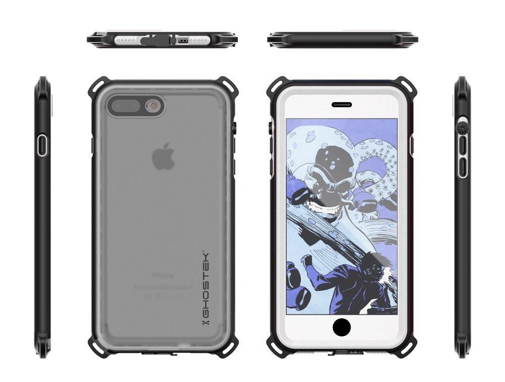 iPhone 8+ Plus Waterproof Case, Ghostek Nautical Series for iPhone 8+ Plus | Slim Underwater Protection | Adventure Duty | Swimming (White)