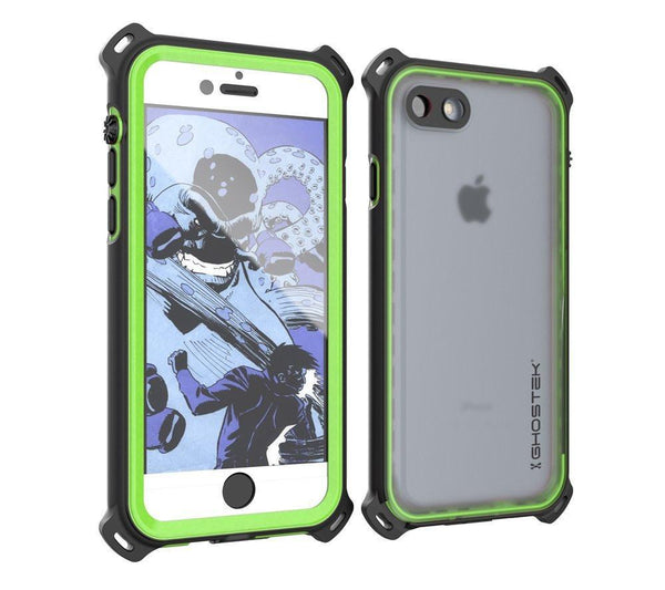 iPhone  8  Waterproof Case, Ghostek Nautical Series for iPhone  8  | Slim Underwater Protection| Adventure Duty | Ultra Fit | Swimming (Green)