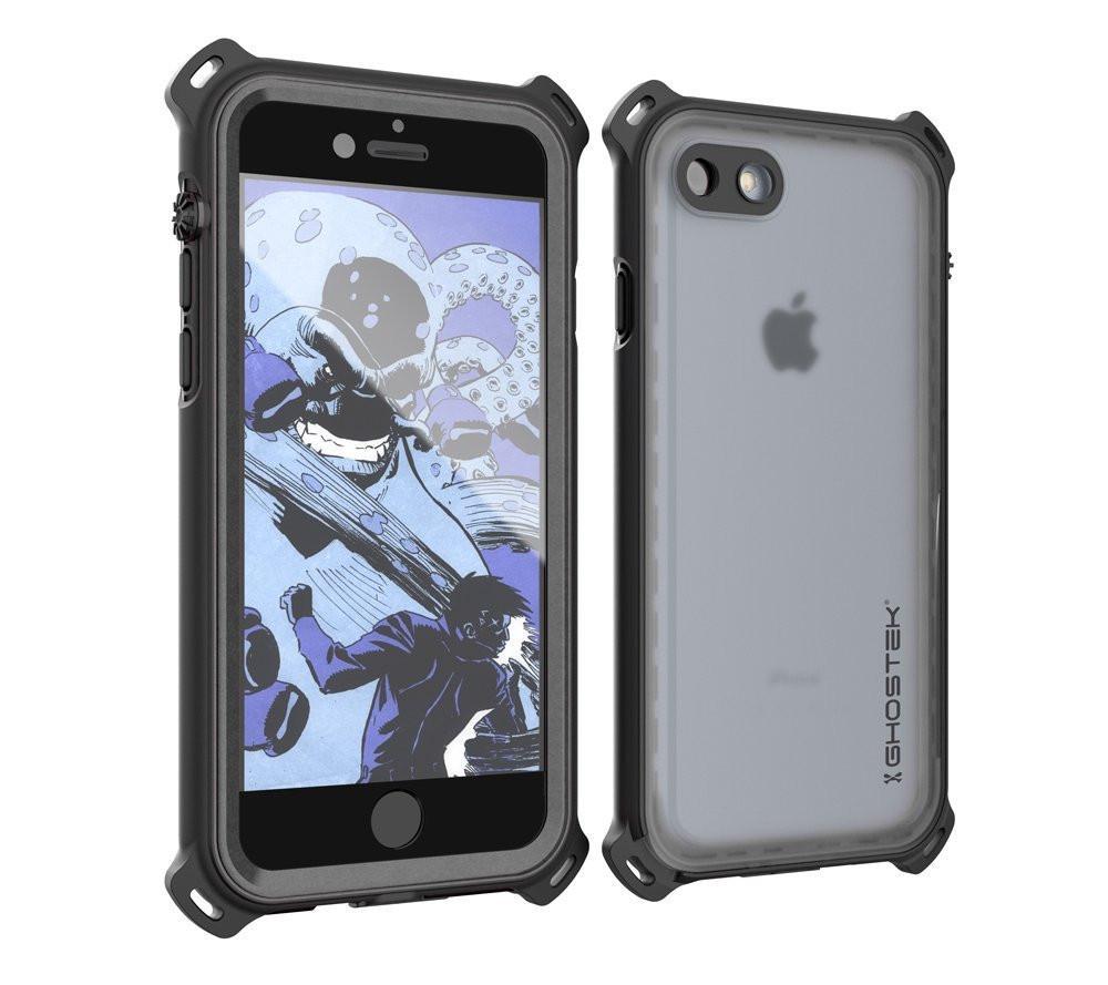 iPhone  8  Waterproof Case, Ghostek Nautical Series for iPhone  8  | Slim Underwater Protection | Ultra Fit | Swimming (Black)
