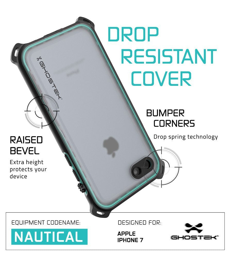 GHOSTEK - Nautical Series Waterproof Case for Apple iPhone 7 | Teal
