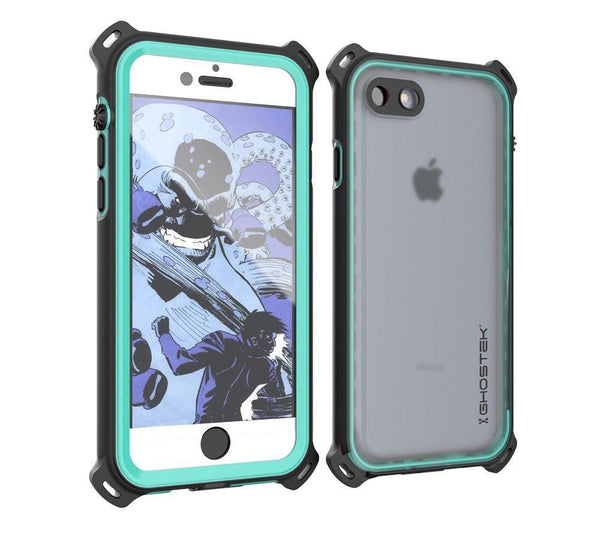 iPhone  8  Waterproof Case, Ghostek Nautical Series for iPhone  8  | Slim Underwater Protection | Adventure Duty | Ultra Fit | Swimming (Teal)