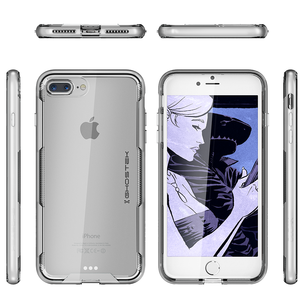 iPhone 8+ Plus Case, Ghostek Cloak 3 Series  for iPhone 8+ Plus  Case [SILVER]