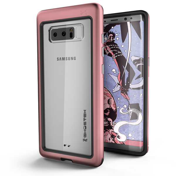 Galaxy Note 8 Rugged Heavy Duty Case ,Ghostek Atomic Slim Series  for Galaxy Note 8 Rugged Heavy Duty Case | PINK