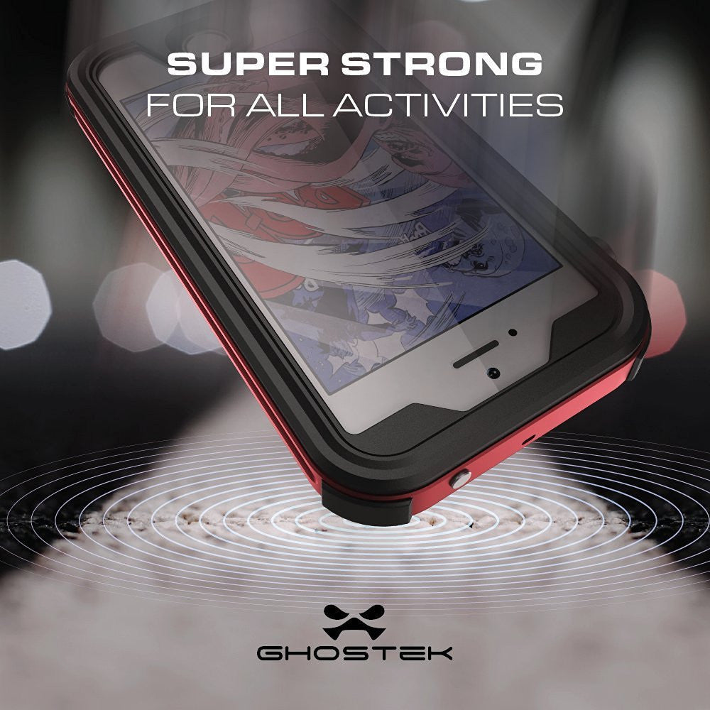 GHOSTEK - Atomic 3.0 Series Waterproof Case for Apple IPhone 7 | Red