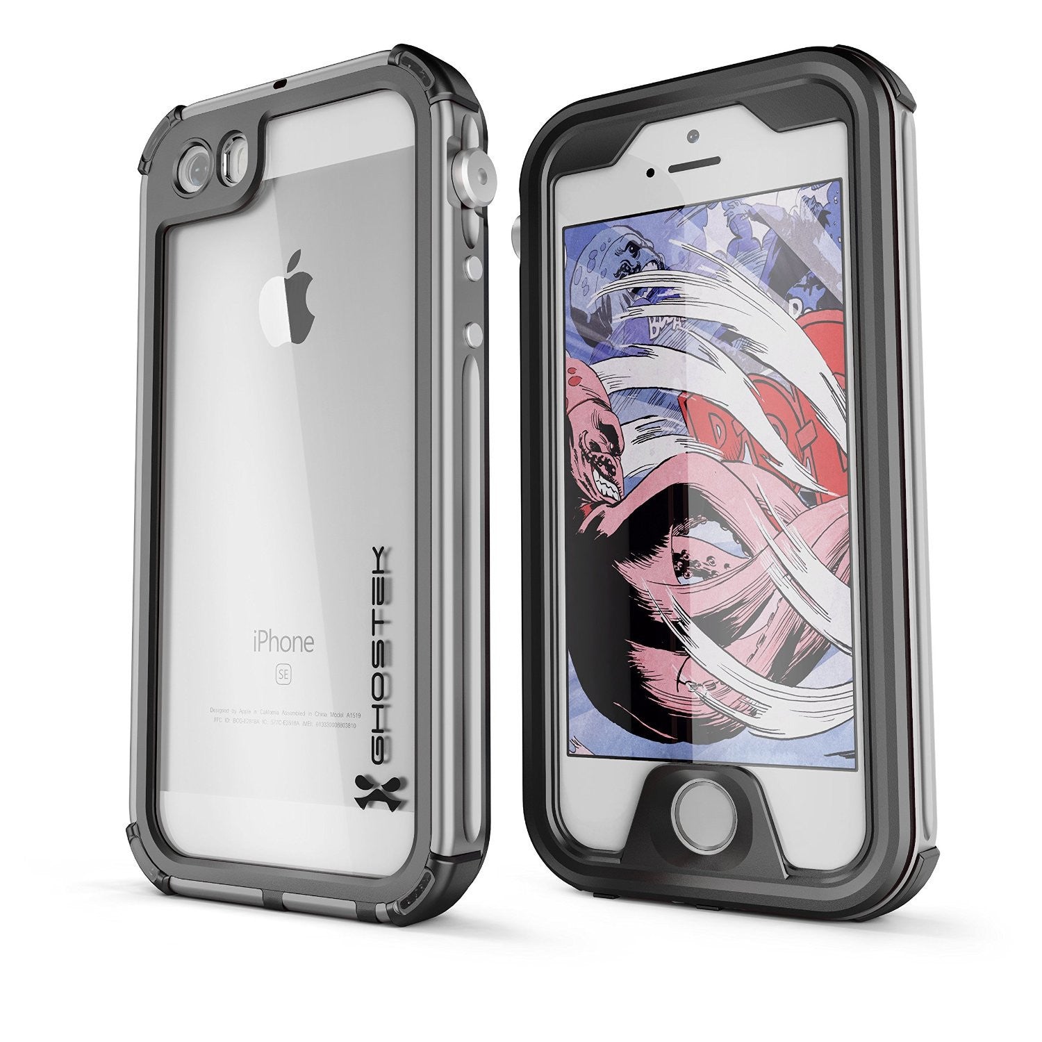 GHOSTEK - Atomic 3.0 Series Waterproof Case for Apple IPhone 7 | Silver