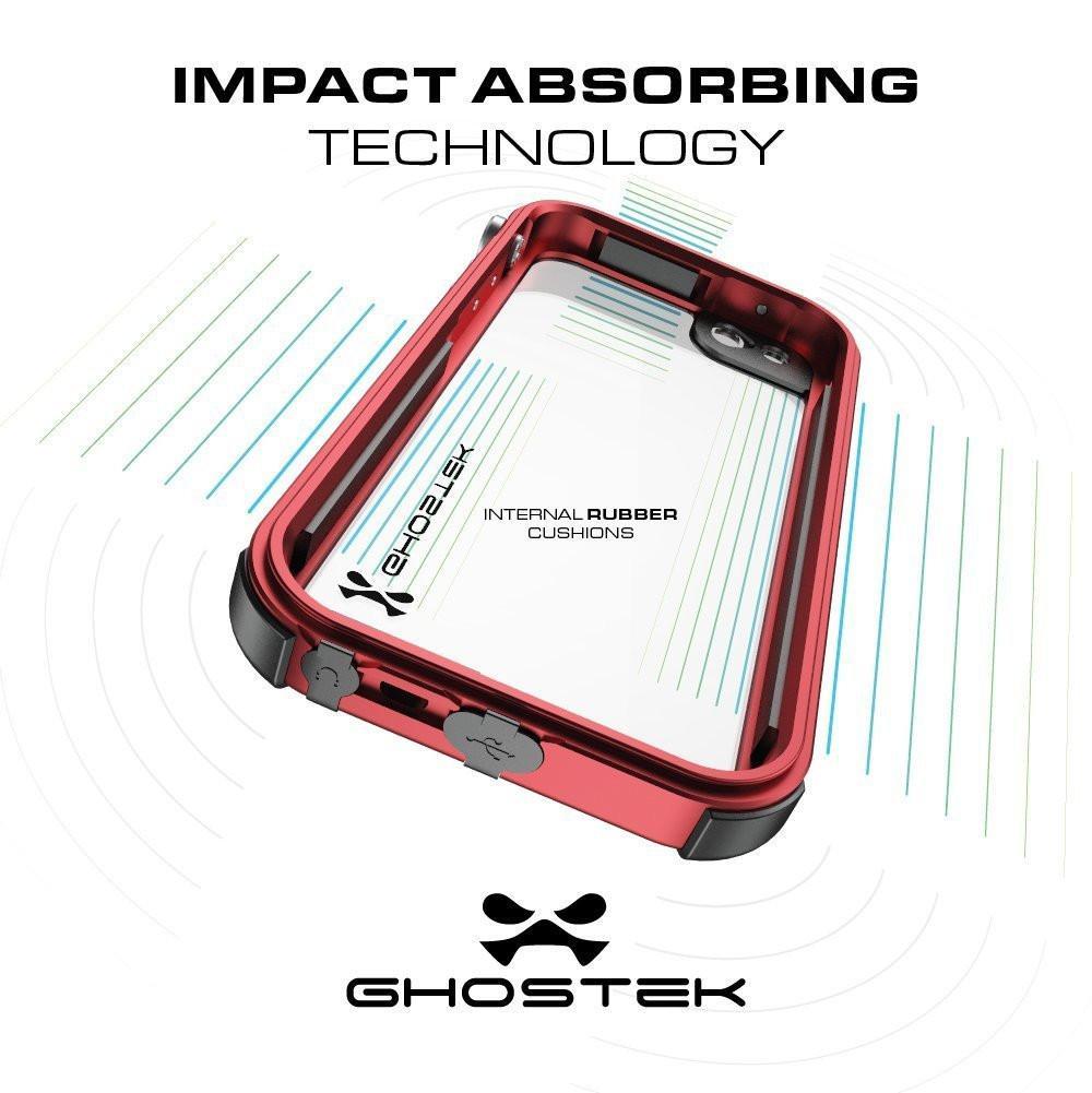 iPhone 8 Waterproof Case, Ghostek® Atomic 3.0 Silver Series | Underwater | Touch-ID