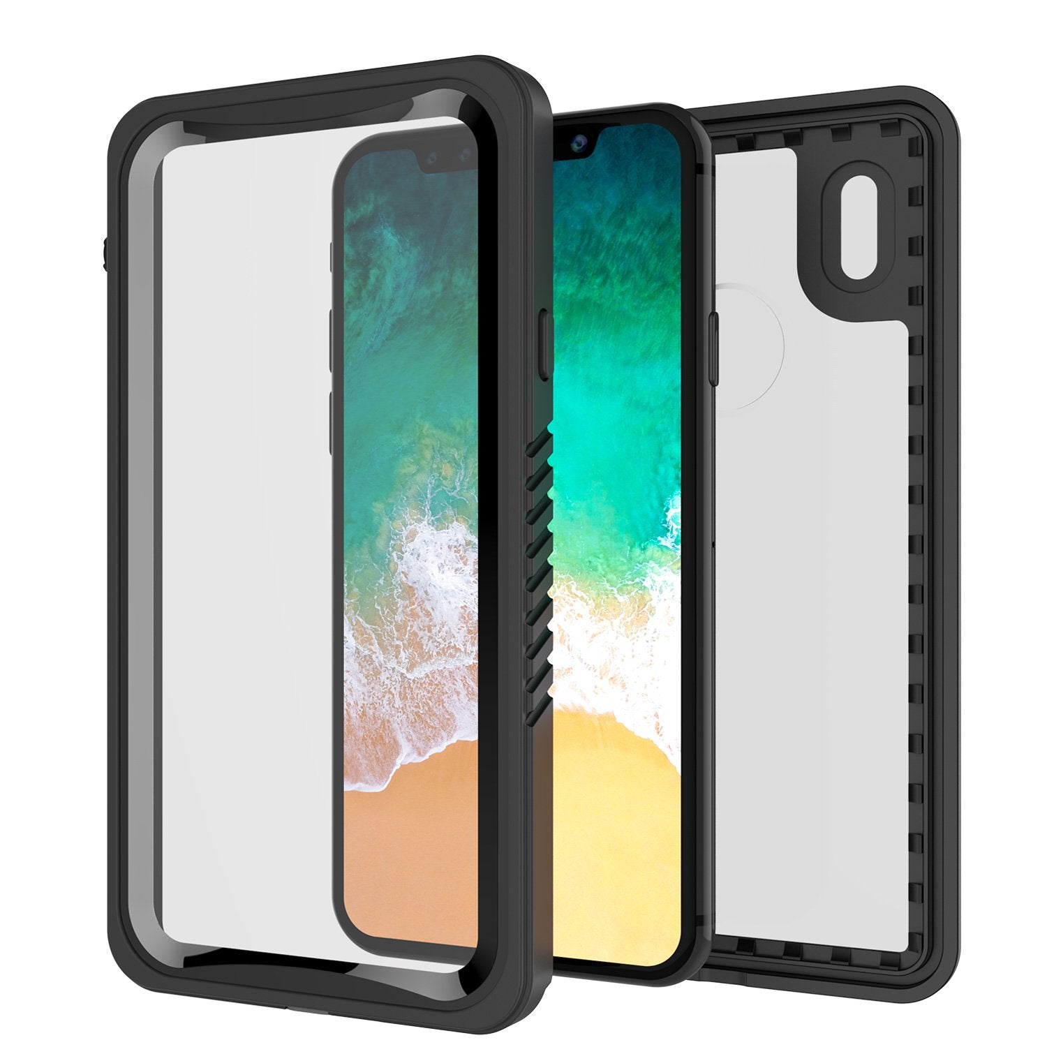 iPhone X Case, Punkcase [Extreme Series] [Slim Fit] [IP68 Certified] [Shockproof] [Snowproof] [Dirproof] Armor Cover W/ Built In Screen Protector for Apple iPhone 10 [BLACK]