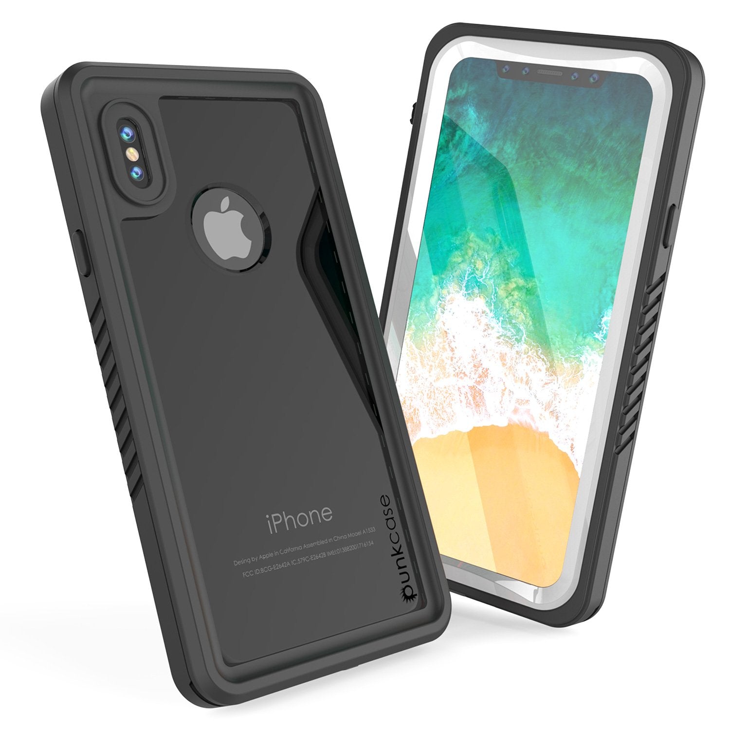 iPhone X Case, Punkcase [Extreme Series] Armor Cover W/ Built In Screen Protector [White]