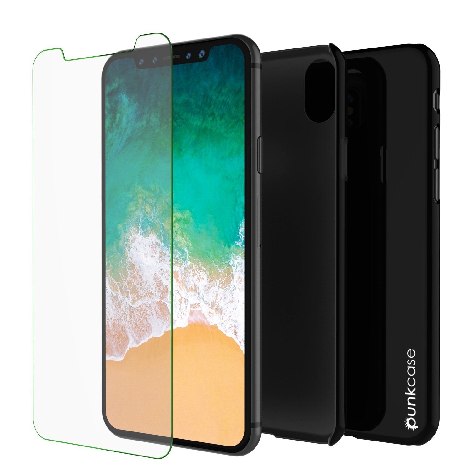 iPhone X Case, Punkcase [Solid Series] Ultra Thin Cover [shockproof] [dirtproof] for Apple iPhone 10 [jet black]