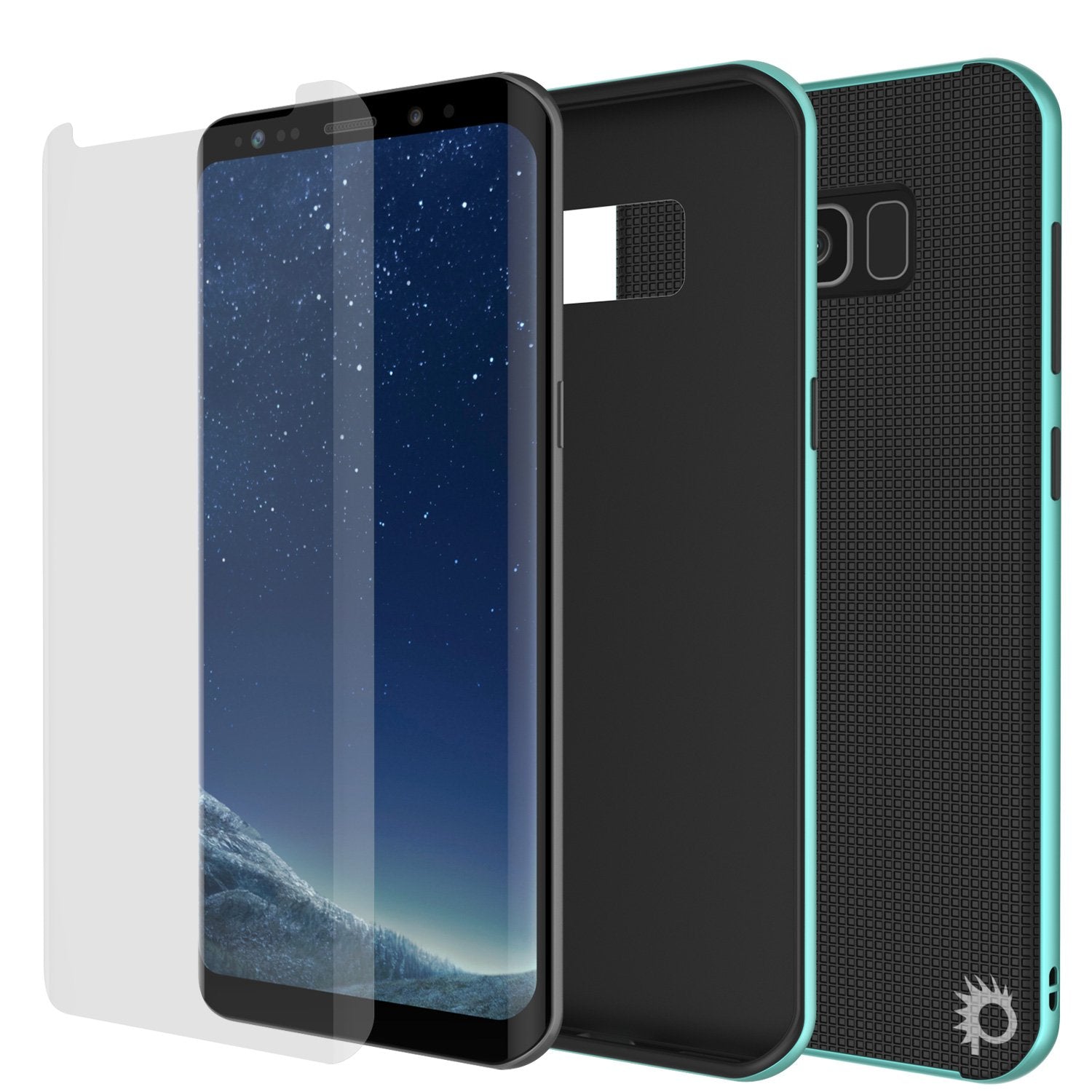Galaxy S8 PLUS Case, PunkCase Stealth Teal Series Hybrid 3-Piece Shockproof Dual Layer Cover