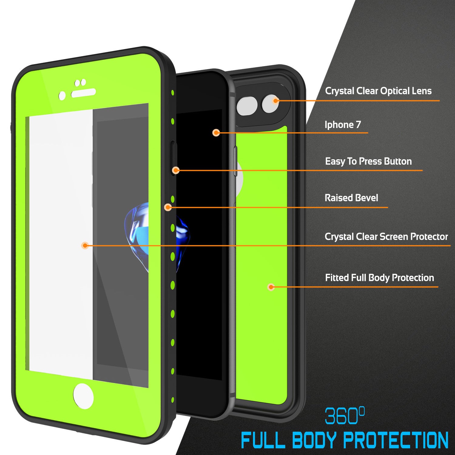 PUNKCASE - Studstar Series Snowproof Case for Apple IPhone 7 | Light Green