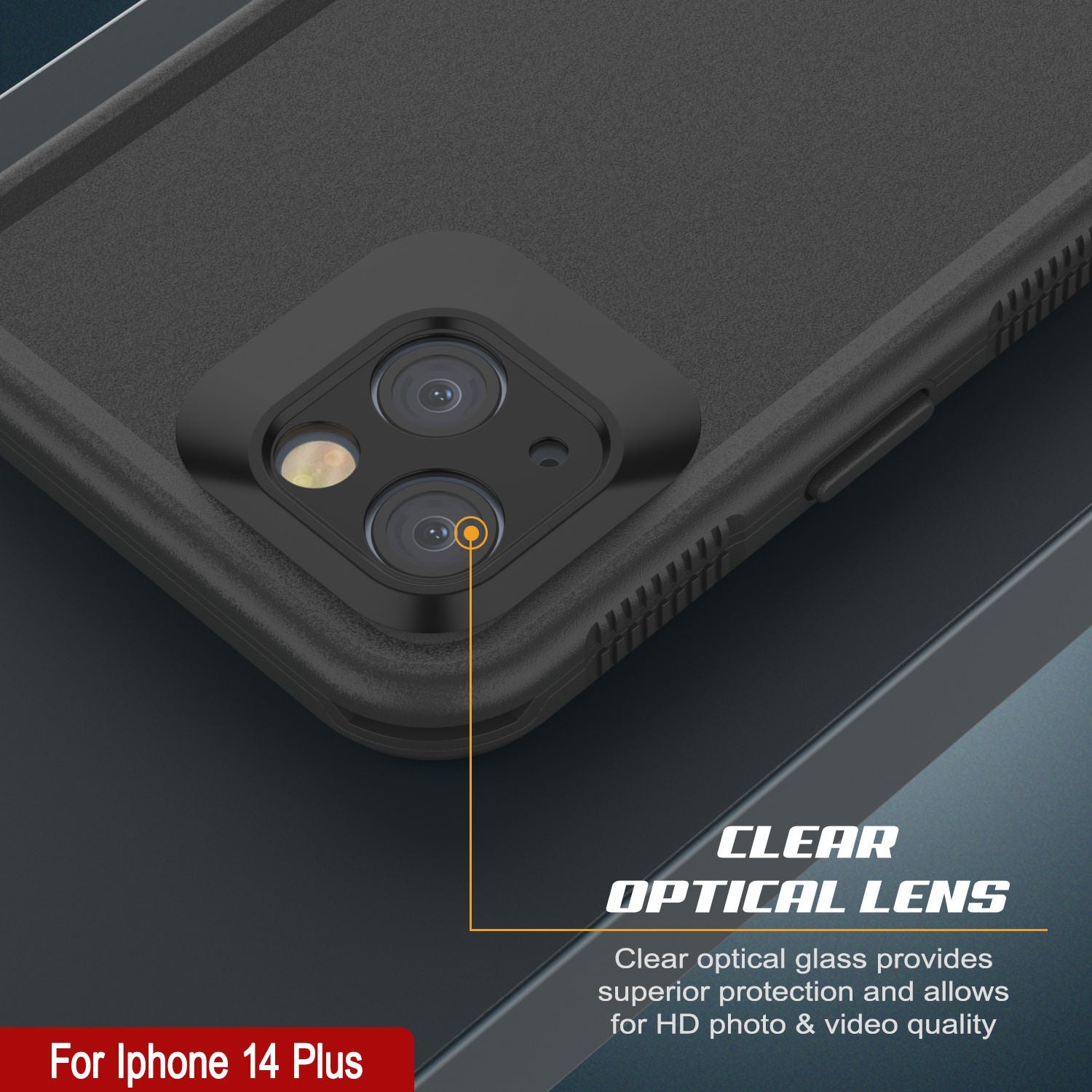 Punkcase iPhone 14 Plus Waterproof Case [Aqua Series] Armor Cover [Black]
