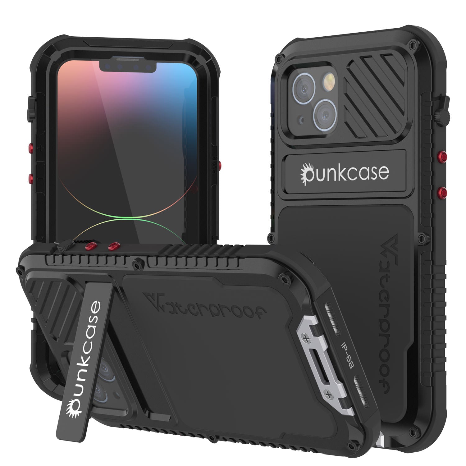 iPhone 14 Plus Metal Extreme 3.0 Case, Heavy Duty Military Grade Armor Cover [shock proof] Waterproof Aluminum Case [Black]