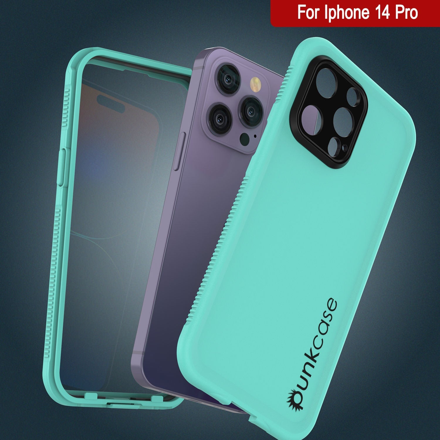 Punkcase iPhone 14 Pro Waterproof Case [Aqua Series] Armor Cover [Blue]