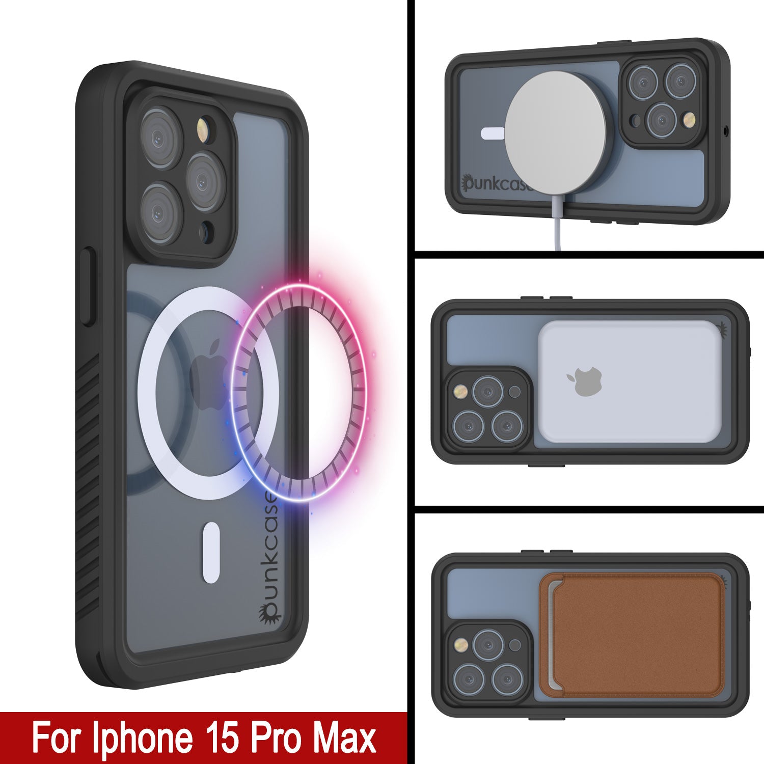 Products iPhone 15 Pro Max Waterproof Case, Punkcase [Extreme Series] Armor Cover W/ Built In Screen Protector [Light Green]