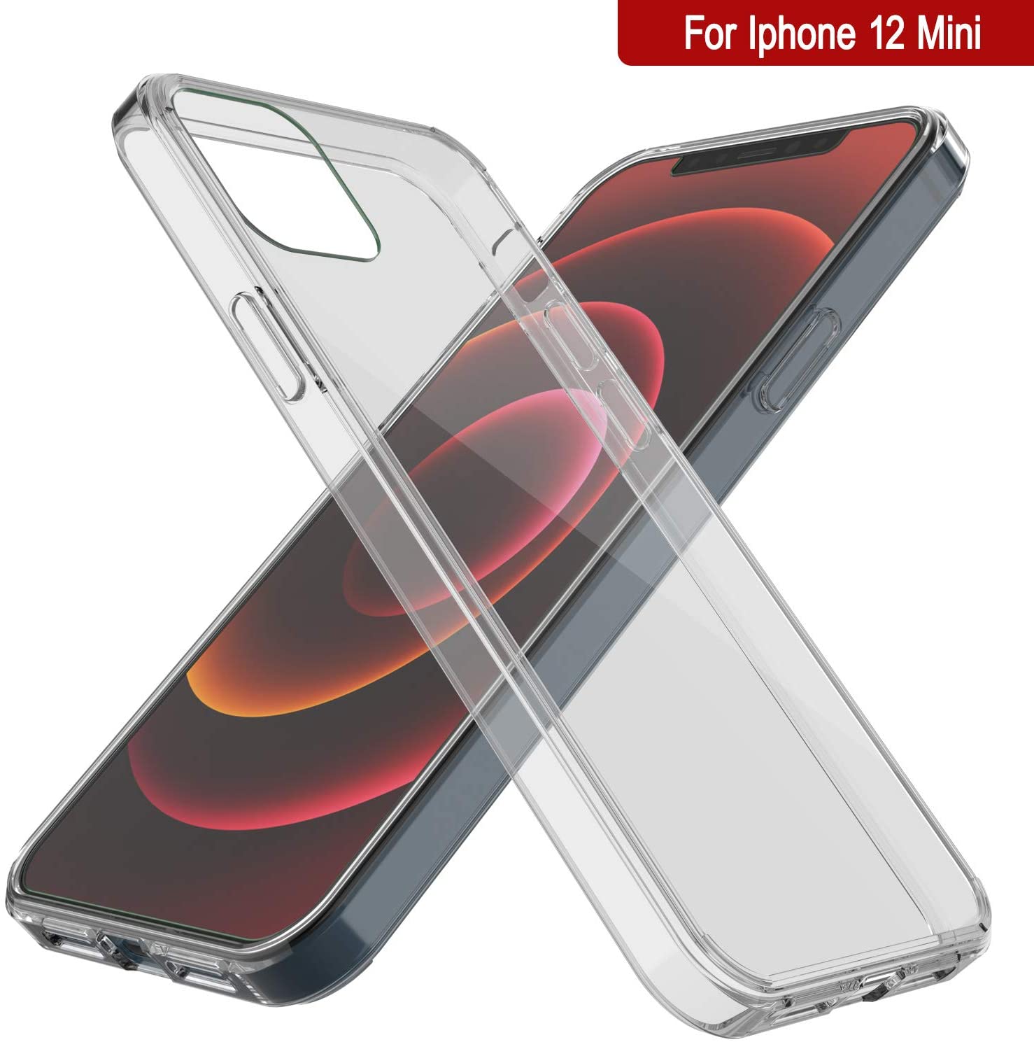 iPhone 12 Mini Case Punkcase® LUCID 2.0 Clear Series Series w/ PUNK SHIELD Screen Protector | Ultra Fit