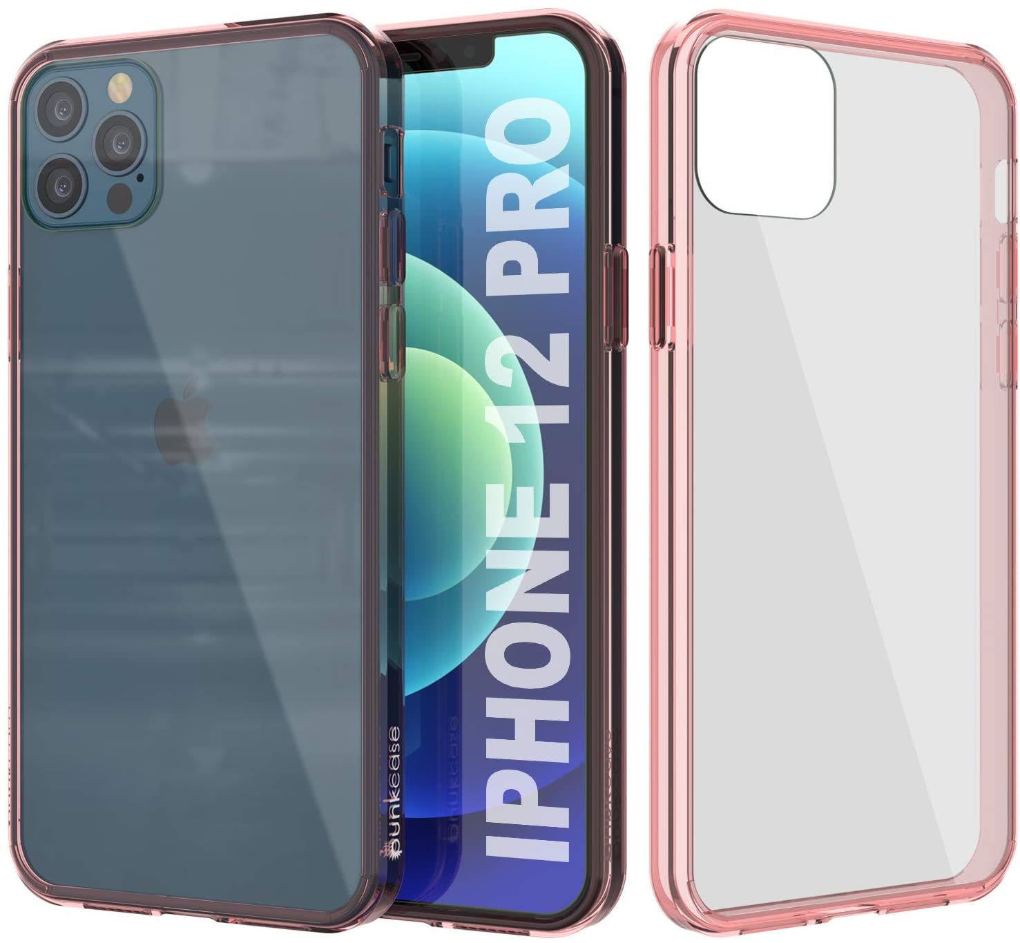 iPhone 12 Pro Case Punkcase® LUCID 2.0 Crystal Pink Series w/ SHIELD Screen Protector | Ultra Fit