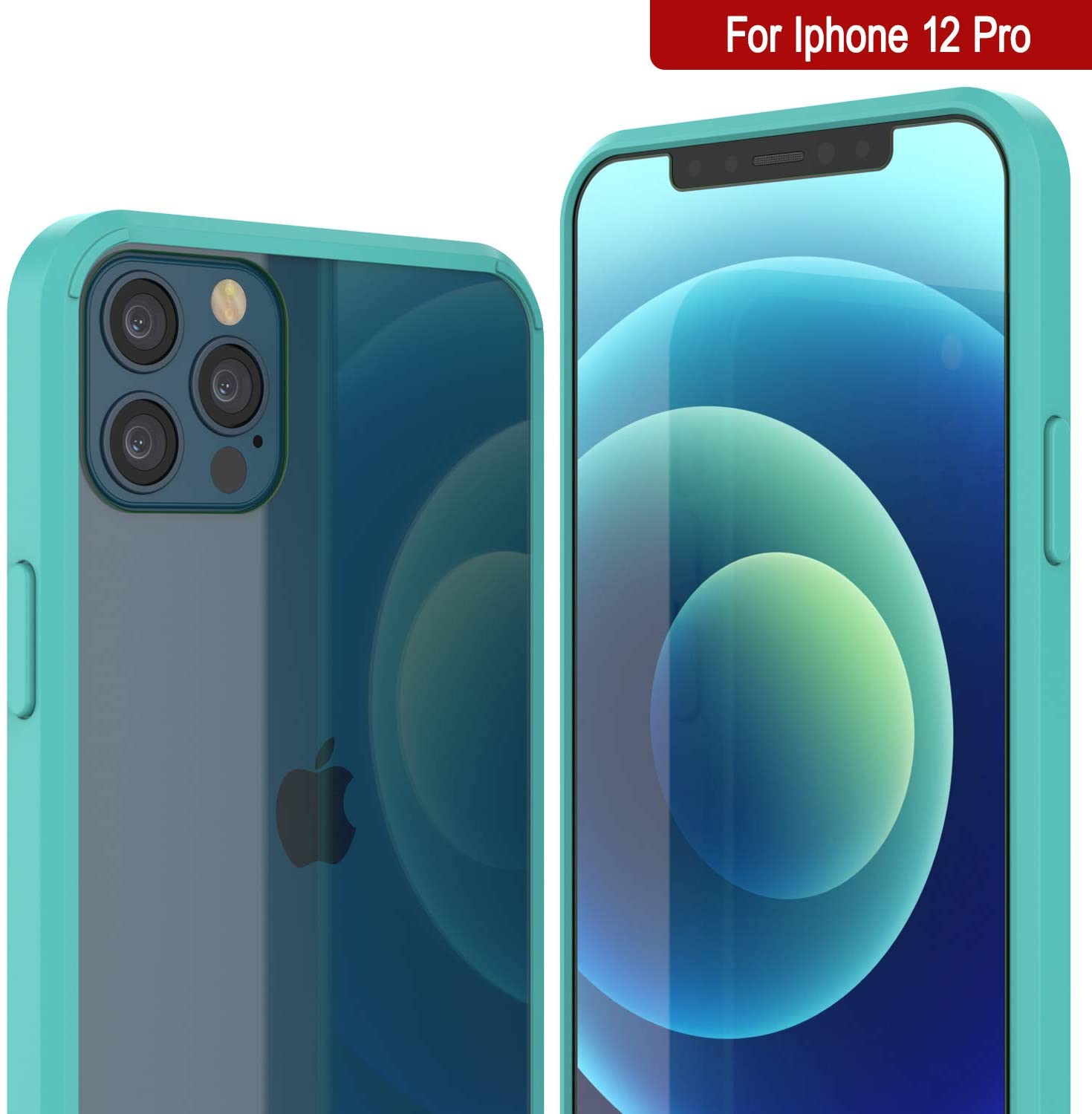 iPhone 12 Pro Case Punkcase® LUCID 2.0 Teal Series w/ PUNK SHIELD Screen Protector | Ultra Fit