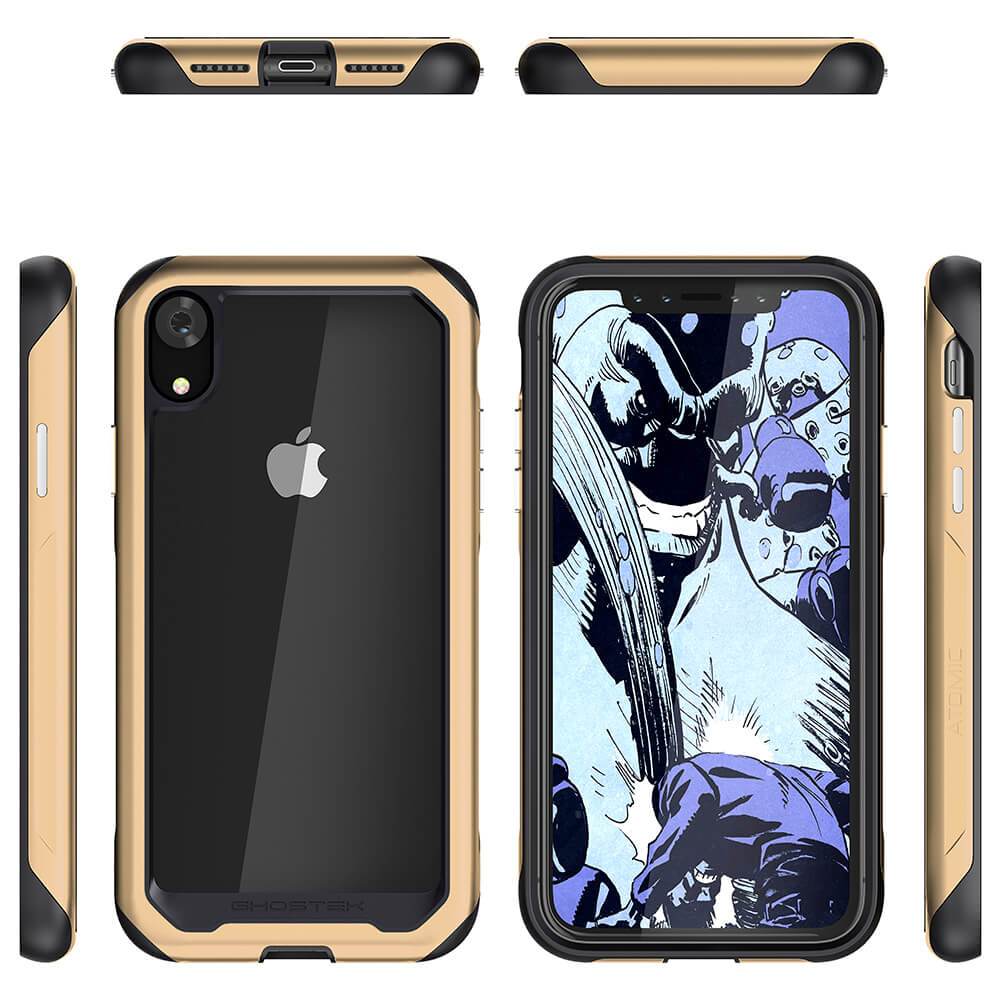 iPhone Xr Case, Ghostek Atomic Slim 2 Series  for iPhone Xr Rugged Heavy Duty Case|GOLD