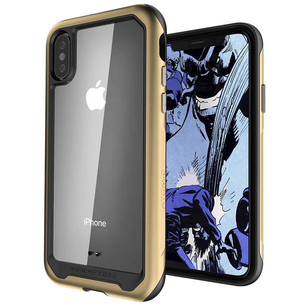 iPhone Xs Max Case, Ghostek Atomic Slim 2 Series  for iPhone Xs Max Rugged Heavy Duty Case|GOLD