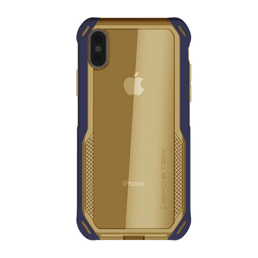 iPhone Xs Case, Ghostek Cloak 4 Series  for iPhone Xs / iPhone Pro Case | BLUE-GOLD